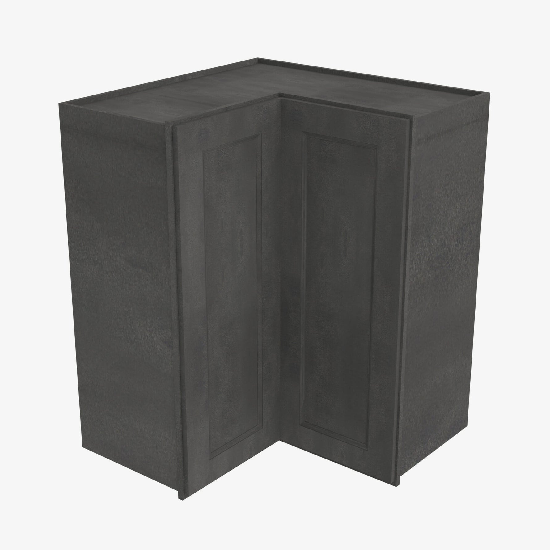 AA-WSQ2442 24 Inch Easy Reach Wall Corner Cabinet | Blaze Black Shaker - image 1
