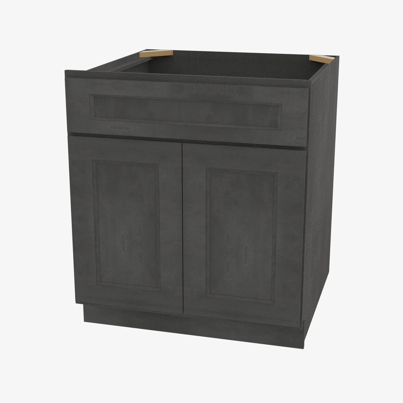 AA-SB27B Double Door 27 Inch Sink Base Cabinet | Blaze Black Shaker