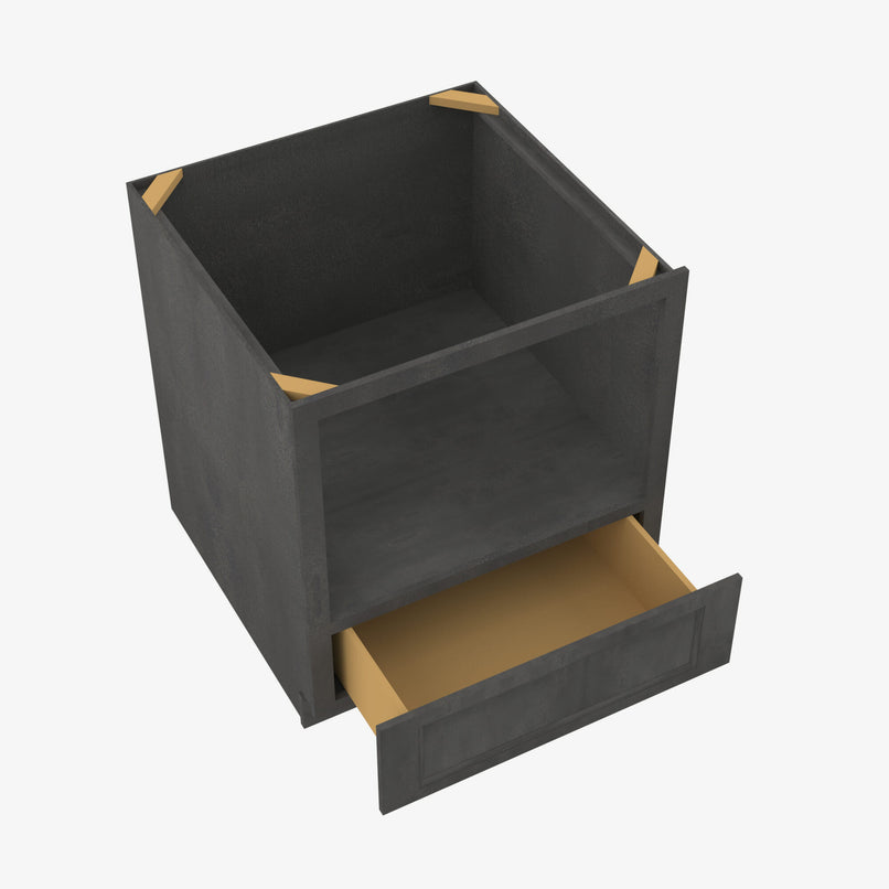 Forevermark Cabinetry AA-B30MW 30W 30 Inch Microwave Base Cabinet | Blaze Black Shaker - image 1