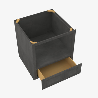 Forevermark Cabinetry AA-B30MW 30W 30 Inch Microwave Base Cabinet | Blaze Black Shaker - image 1