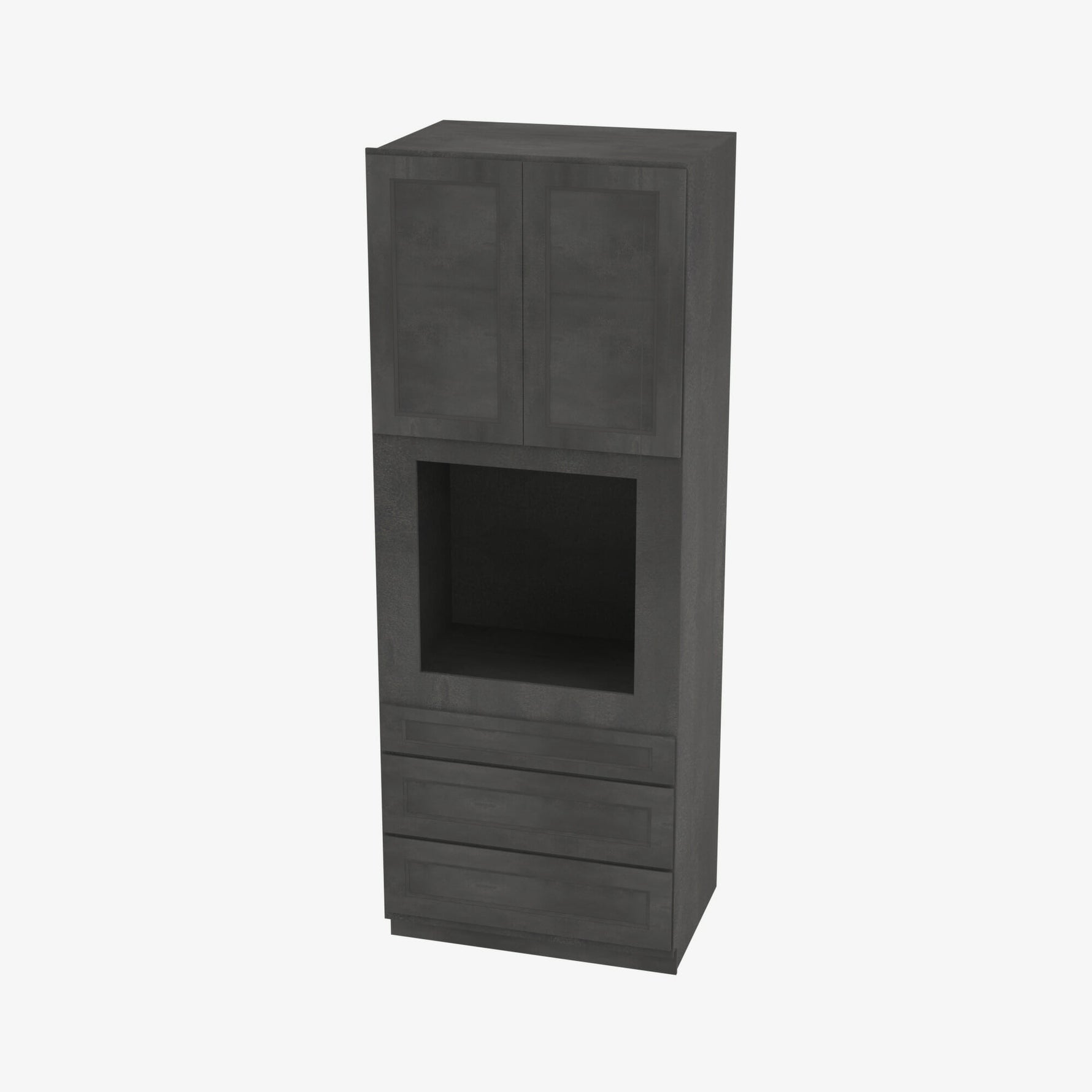 AA-OC3384B Double Door 33 Inch Tall Oven Cabinet | Blaze Black Shaker - image 1