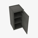 AG-W1812 Single Door Cabinets 18 Inch Wall Cabinet | Greystone Shaker - image 1