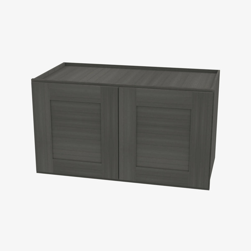AG-W3624B Double Door 36 Inch Wall Cabinet | Greystone Shaker - image 1
