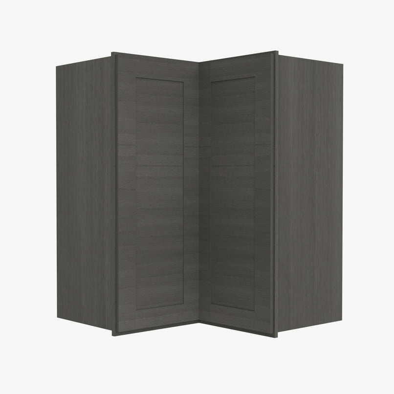 AG-WSQ2436 24 Inch Easy Reach Wall Corner Cabinet | Greystone Shaker - image 1