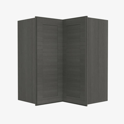 AG-WSQ2436 24 Inch Easy Reach Wall Corner Cabinet | Greystone Shaker - image 1