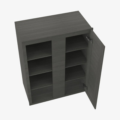 AG-WBLC30/33-3042 Single Door Cabinets 30 Inch Wall Blind Corner Cabinet | Greystone Shaker - image 1