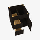 AG-S3021DL-34-1/2 Single Door Cabinets 30 Inch Combo Vanity with Left Drawer | Greystone Shaker - image 1