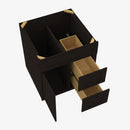 AG-S3621BDR-34-1/2 Double Door 36 Inch Sink Base Combo Vanity with Right Drawer | Greystone Shaker - image 1