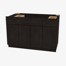 AG-S4821B12D-34-1/2 Double Door 48 Inch Sink Base Combo Vanity with Drawers | Greystone Shaker - image 1