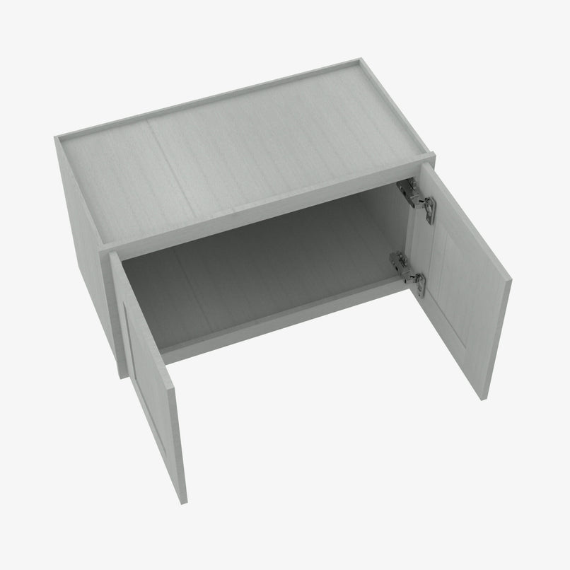 AN-W3015B Double Door 30 Inch Wall Cabinet | Nova Light Grey Shaker - image 1