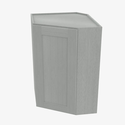 AN-WDC274215 Single Door Cabinets 27 Inch Wall Diagonal Corner Cabinet | Nova Light Grey Shaker - image 1