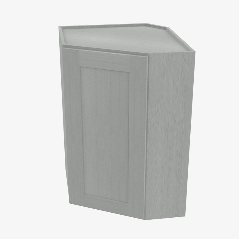 AN-WDC273615 Single Door Cabinets 27 Inch Wall Diagonal Corner Cabinet | Nova Light Grey Shaker - image 1