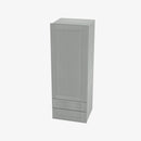 AN-W2D1848 Single Door Cabinets 18 Inch Wall Cabinet With 2 Built-In Drawers | Nova Light Grey Shaker - image 1