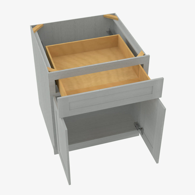 AN-B36B Double Door 36 Inch Base Cabinet | Nova Light Grey Shaker - image 1