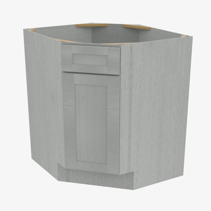 AN-BDCF36 Single Door Cabinets 36 Inch Base Diagonal Corner Sink &#038; Cabinets Cabinet | Nova Light Grey Shaker - image 1