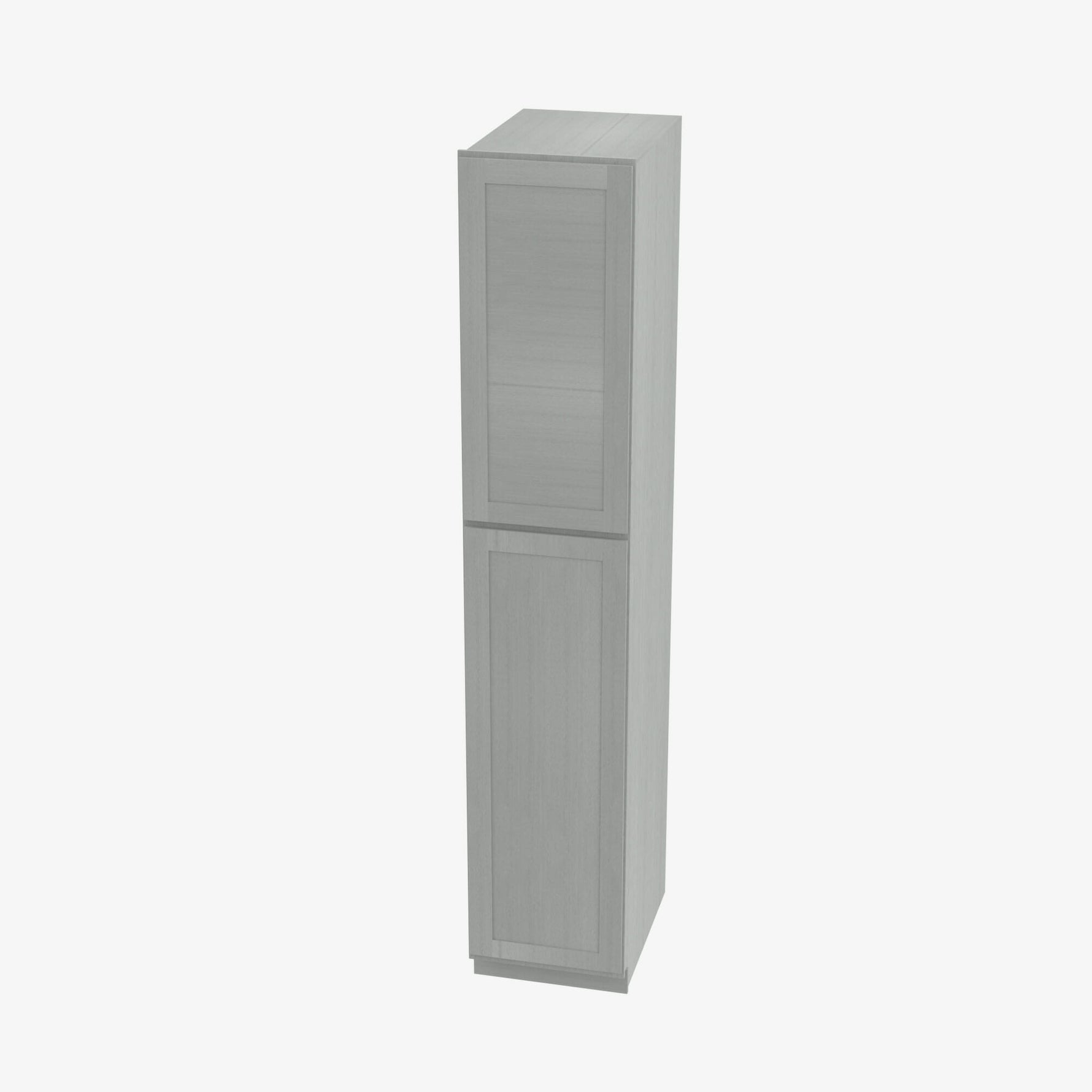 AN-WP1896 Double Door 18 Inch Tall Wall Pantry Cabinet | Nova Light Grey Shaker - image 1
