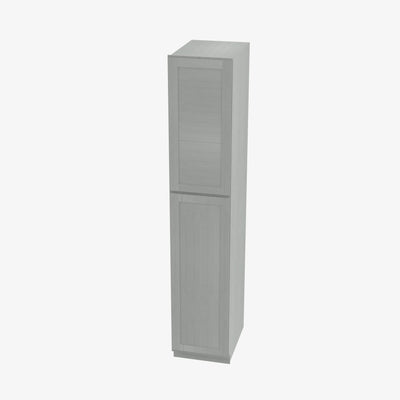 AN-WP1596 Double Door 15 Inch Tall Wall Pantry Cabinet | Nova Light Grey Shaker - image 1