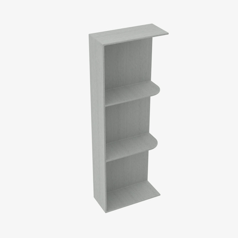 AN-WES530 Wall End Shelf with Open Shelves | TSG Forevermark Nova Light Grey Shaker - image 1