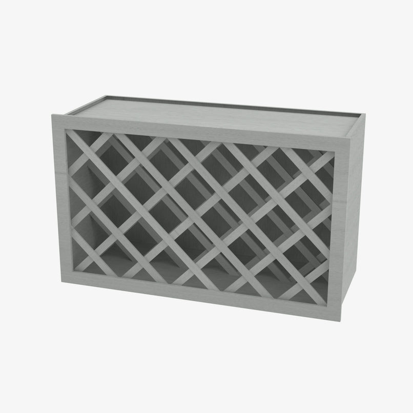 AN-W3018WR 30 Inch Wine Rack Cabinet | Nova Light Grey Shaker - image 1