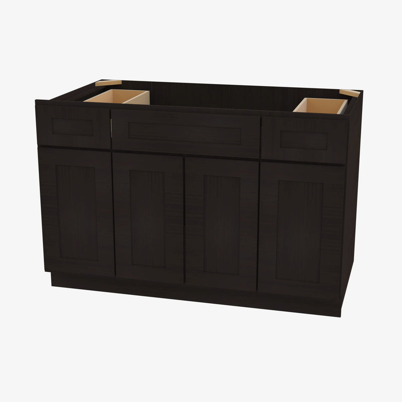 AP-S4821B12D-34-1/2 Double Door 48 Inch Sink Base Combo Vanity with Drawers | Pepper Shaker - image 1