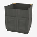 AA-FSB33B 33 Inch Farmhouse Sink Base Cabinet | Blaze Black Shaker - image 1