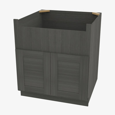 AG-FSB36B Double Door 36 Inch Farmhouse Sink Base Cabinet | Greystone Shaker - image 1