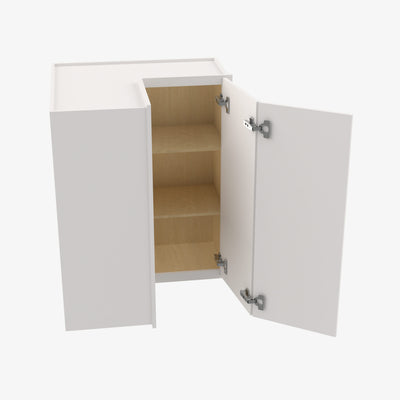 VW-WSQ2430 24 Inch Easy Reach Wall Corner Cabinet | Rio Vista White Shaker - image 1