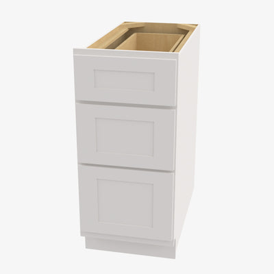 VW-DB18 3 18 Inch 3 Drawer Pack Base Cabinet | Rio Vista White Shaker - image 1