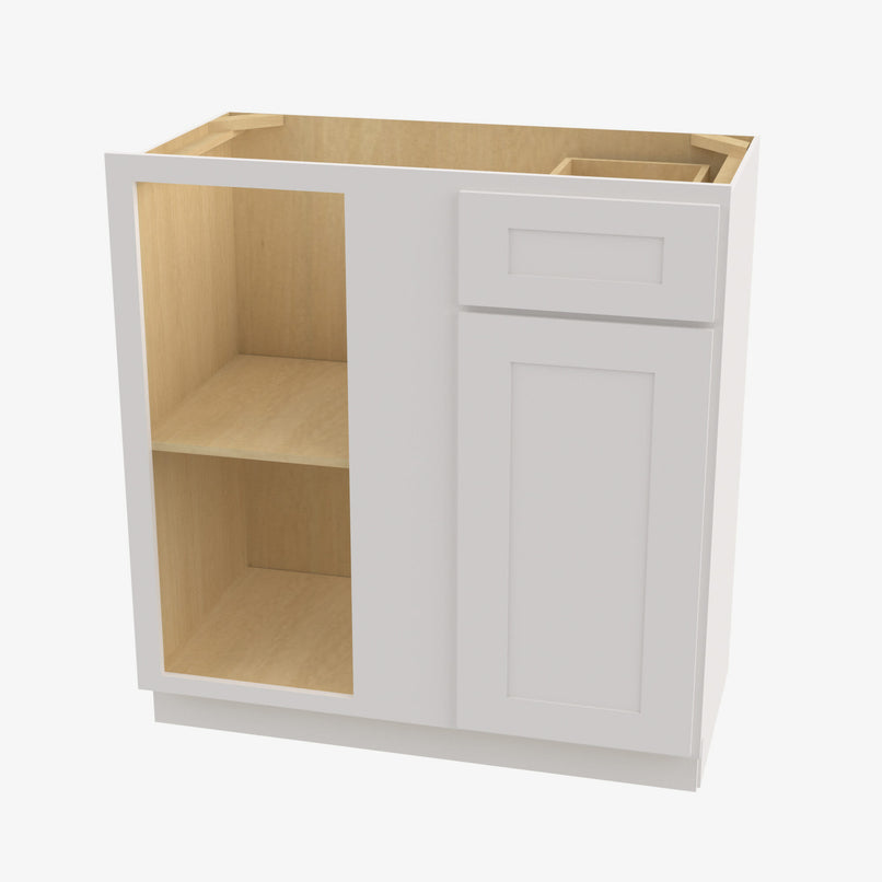 VW-BBLC45/48-42W Double Door 42 Inch Base Blind Corner Cabinets Cabinet | Rio Vista White Shaker - image 1