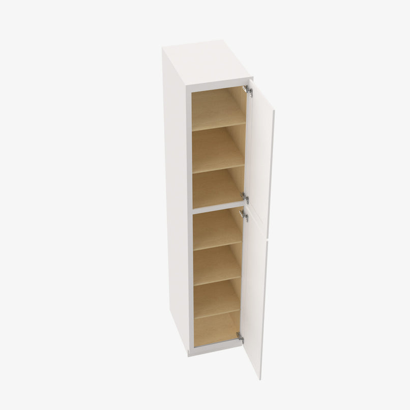VW-WP1884 Double Door 18 Inch Tall Wall Pantry Cabinet | Rio Vista White Shaker - image 1