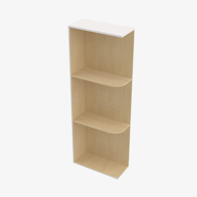 VW-WES542 Wall End Shelf with Open Shelves | TSG Forevermark Rio Vista White Shaker - image 1