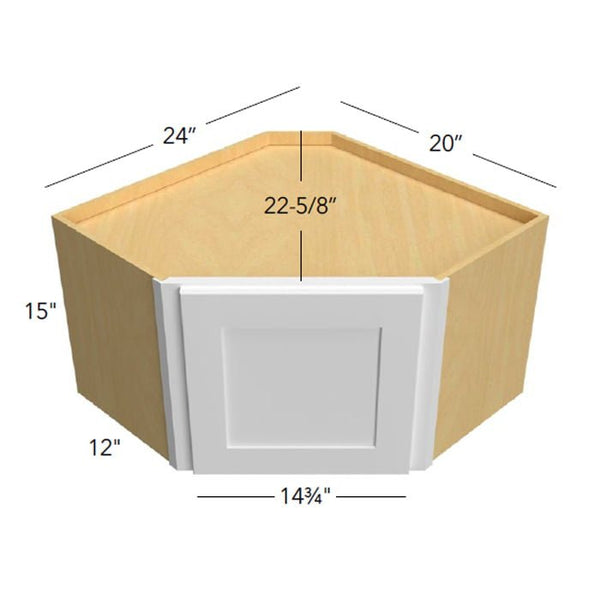 Diagonal Corner Wall Cabinets