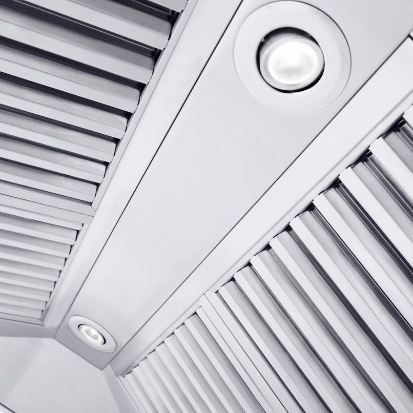 ZLINE 36 in. Professional Convertible Vent Wall Mount Range Hood in Stainless Steel (587-36)