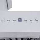 ZLINE 48 in. Professional Ducted Wall Mount Range Hood in Stainless Steel with Crown Molding (667CRN-48)