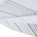 ZLINE 48 in. Professional Ducted Wall Mount Range Hood in Stainless Steel with Crown Molding (667CRN-48)