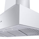ZLINE 48 in. Professional Ducted Wall Mount Range Hood in Stainless Steel with Crown Molding (667CRN-48)