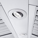 ZLINE 48 in. Professional Ducted Wall Mount Range Hood in Stainless Steel with Crown Molding (667CRN-48)