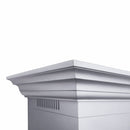 ZLINE 48 in. Professional Ducted Wall Mount Range Hood in Stainless Steel with Crown Molding (667CRN-48)