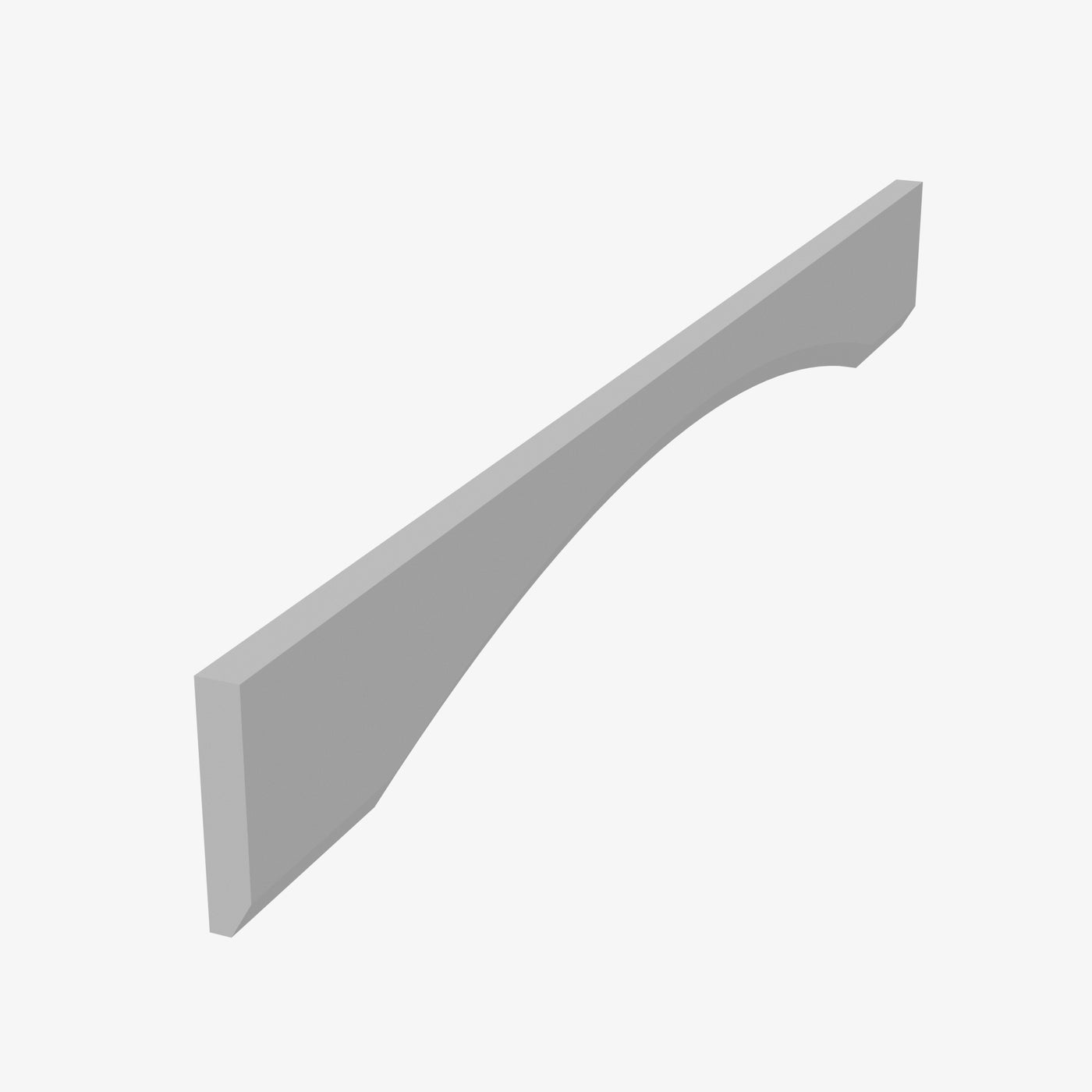 AB-VAL48S Arch Panel Valance | TSG Forevermark Nova Lait Grey Shaker