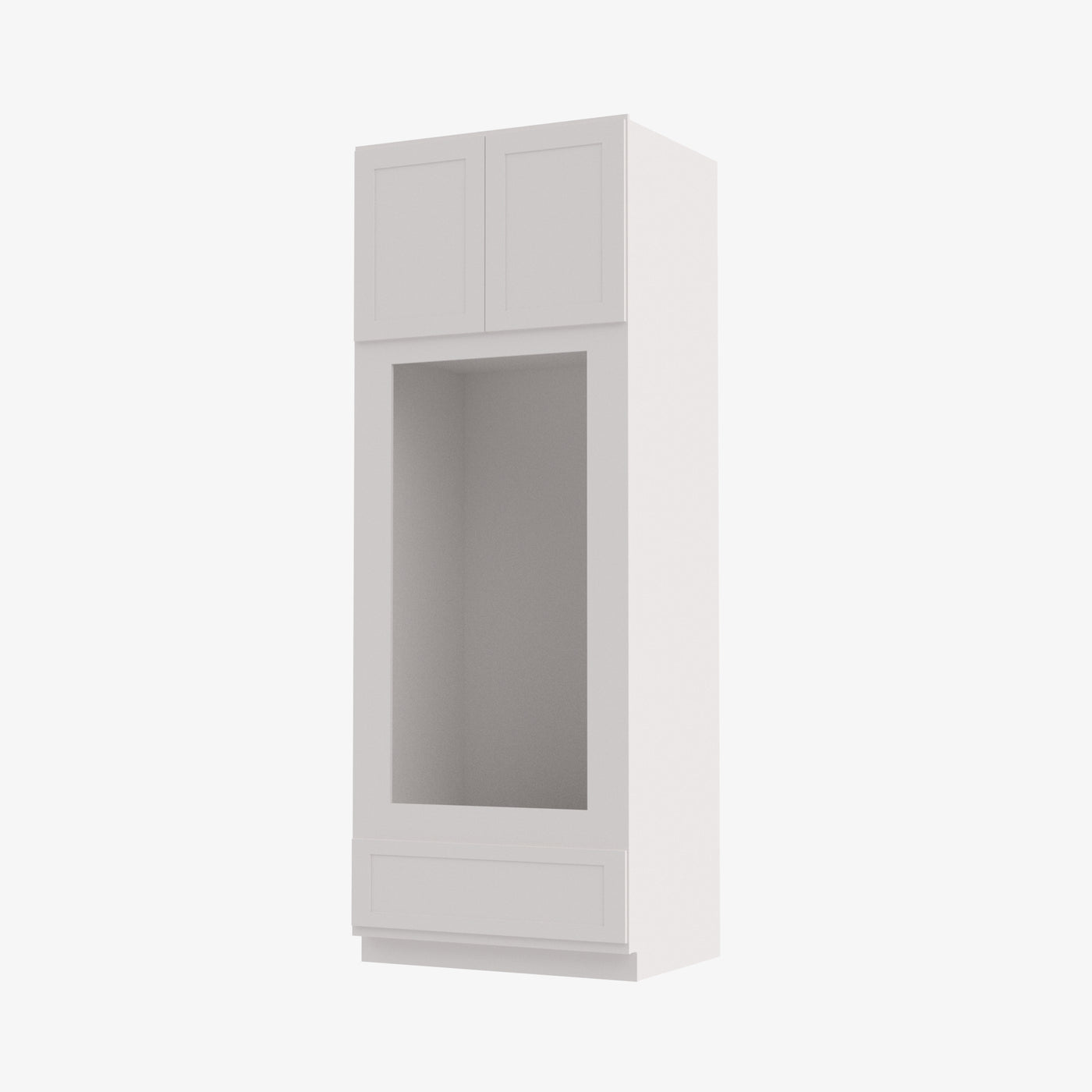 AZ-OM3396B Double Door 33 Inch Tall Double Oven / Oven Microwave Cabinet | Forevermark Champagne Maple Shaker