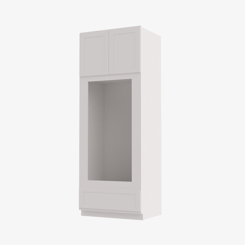 AZ-OM3396B Double Door 33 Inch Tall Double Oven / Oven Microwave Cabinet | Forevermark Champagne Maple Shaker - image 3