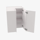AW-WSQ2430 24 Inch Easy Reach Wall Corner Cabinet | Ice White Shaker - image 3