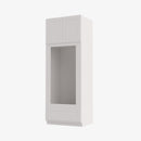 AZ-OM3390B Double Door 33 Inch Tall Double Oven / Oven Microwave Cabinet | Forevermark Champagne Maple Shaker - image 3