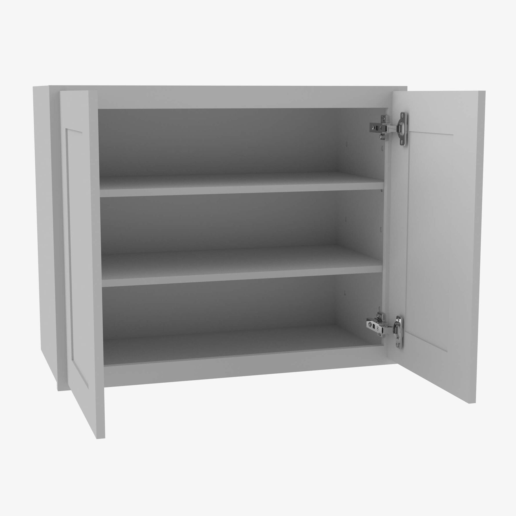 AB-W2412B Double Door 24 Inch Wall Cabinet | Lait Grey Shaker - image 3