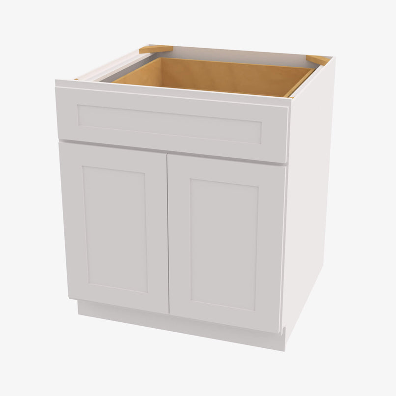 Forevermark Cabinetry AW-B30B Double Door 30 Inch Base Cabinet | Ice White Shaker - image 2