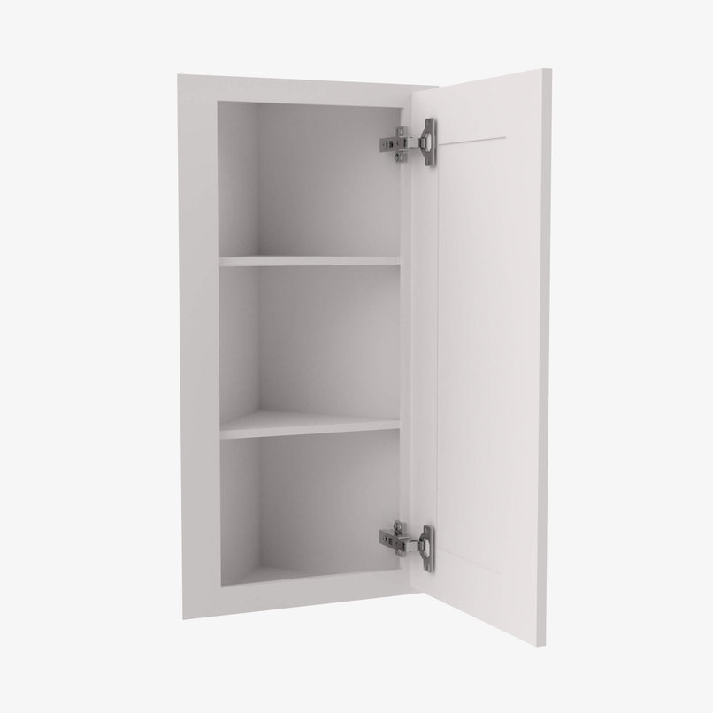 AW-AW42 Single Door Cabinets 42 Inch Wall Angle Corner Cabinet | Ice White Shaker - image 3