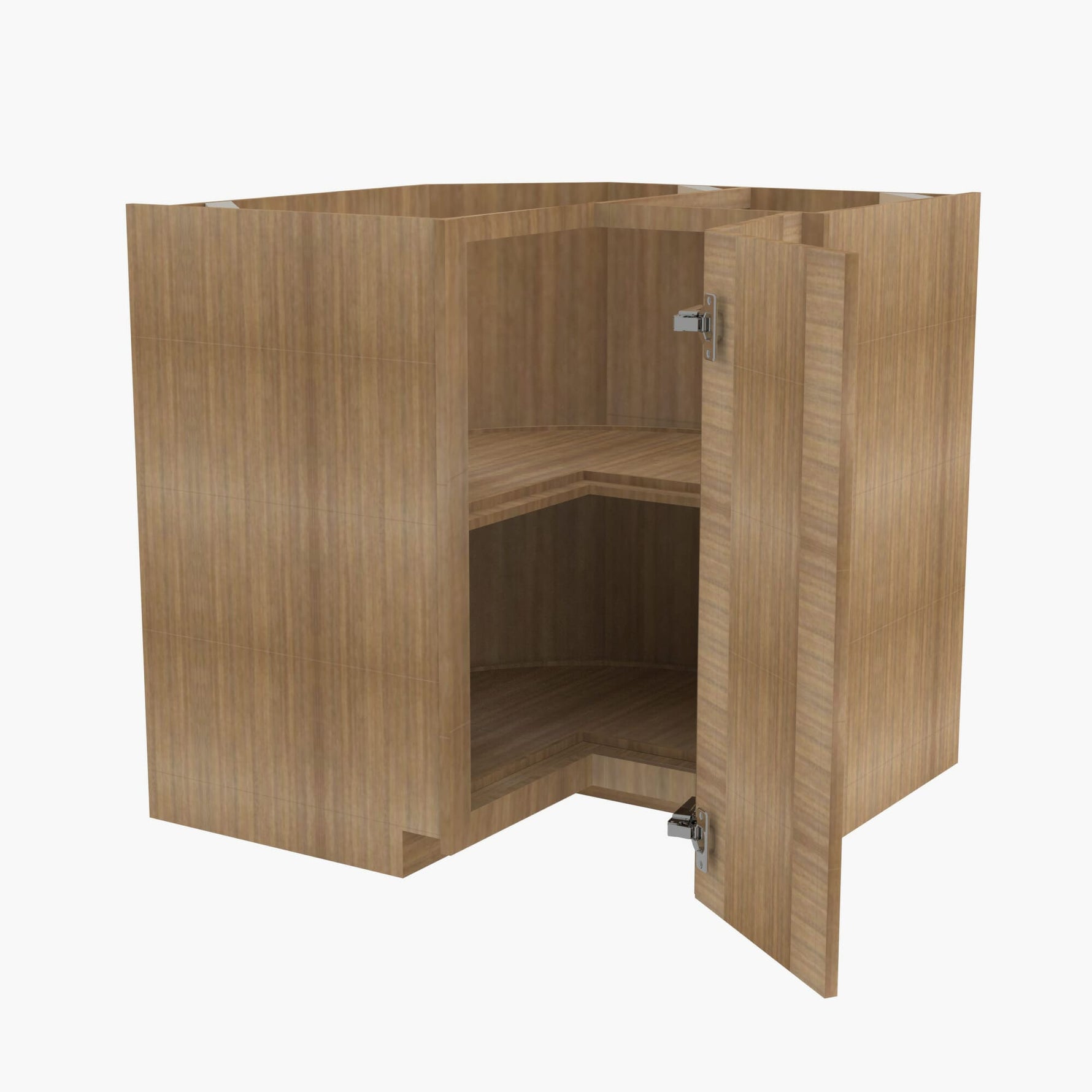 AR-LS3309 Single Door Cabinets 33 Inch Lazy Susan Cabinets Base Cabinet | Woodland Brown Shaker - image 2