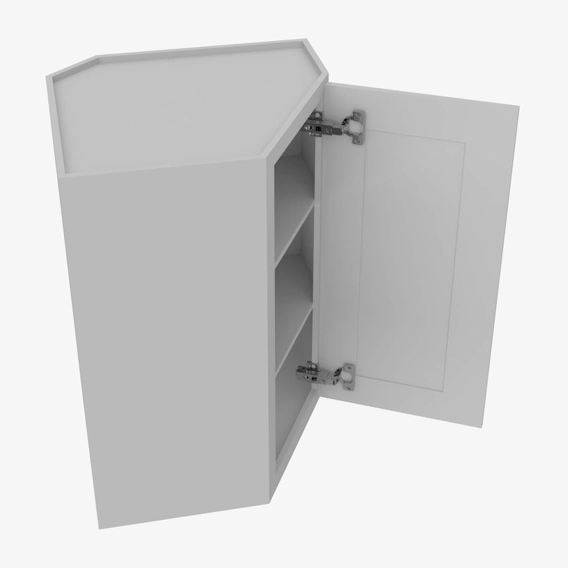 AB-WDC2436 Single Door Cabinets 24 Inch Wall Diagonal Corner Cabinet | Lait Grey Shaker - image 3