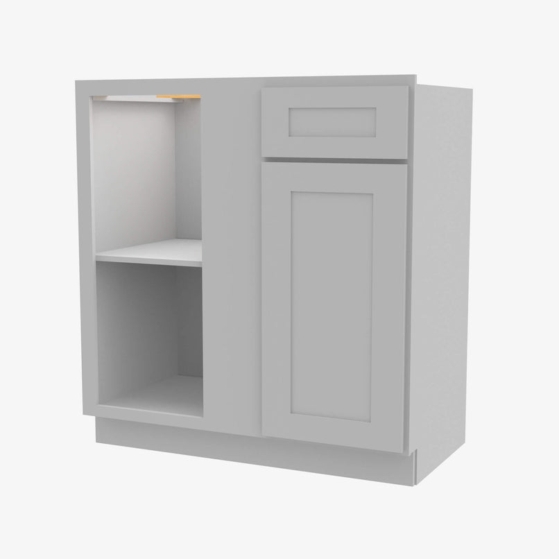 AB-BBLC42/45-39W Double Door 39 Inch Base Blind Corner Cabinets Cabinet | Lait Gray Shaker - image 2