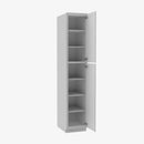 AB-WP1896 Double Door 18 Inch Tall Wall Pantry Cabinet | Lait Grey Shaker - image 3